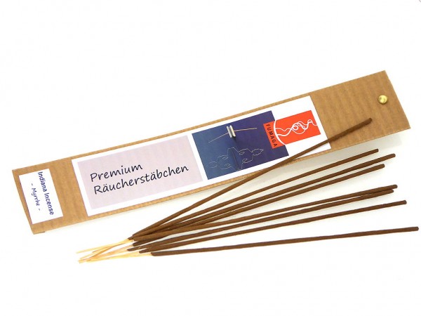 Indiana Incense &quot;Myrrhe&quot; - handgemacht - Premium Räucherstäbchen