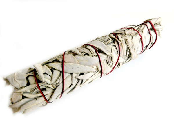 natürlicher weißer Salbei Gr. M, 70 - 90 g, Smudge Stick - white Sage -