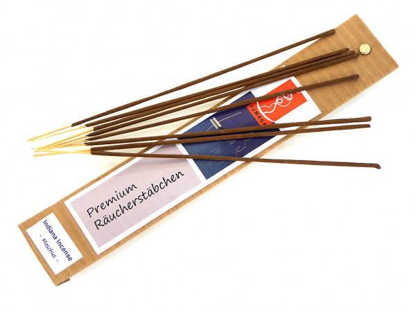 Indiana Incense &quot;Moschus&quot; - handgemacht - Premium Räucherstäbchen