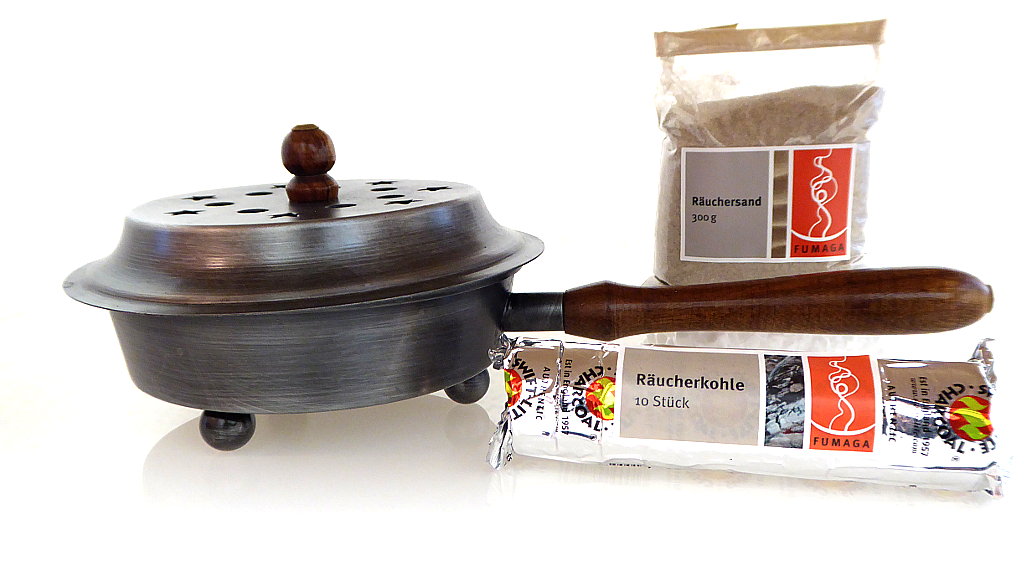 Räucherset "Hausreinigung" mit Räucherpfanne "Jophiel"