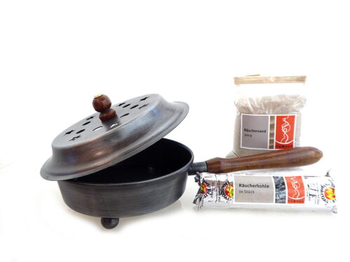 Räucherset "Hausreinigung" mit Räucherpfanne "Jophiel"