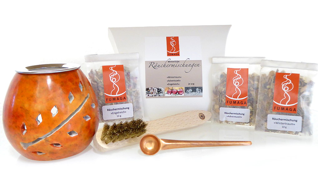 6- teiliges winterliches Räucherset "Moreno"