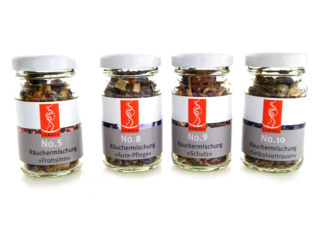 4x 50 ml Räucherwerk No.5, No.8 - No.10