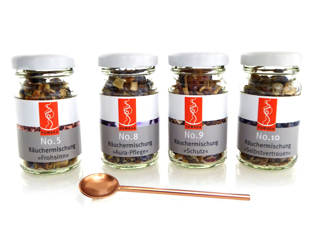 4x 50 ml Räucherwerk No.5, No.8 - No.10